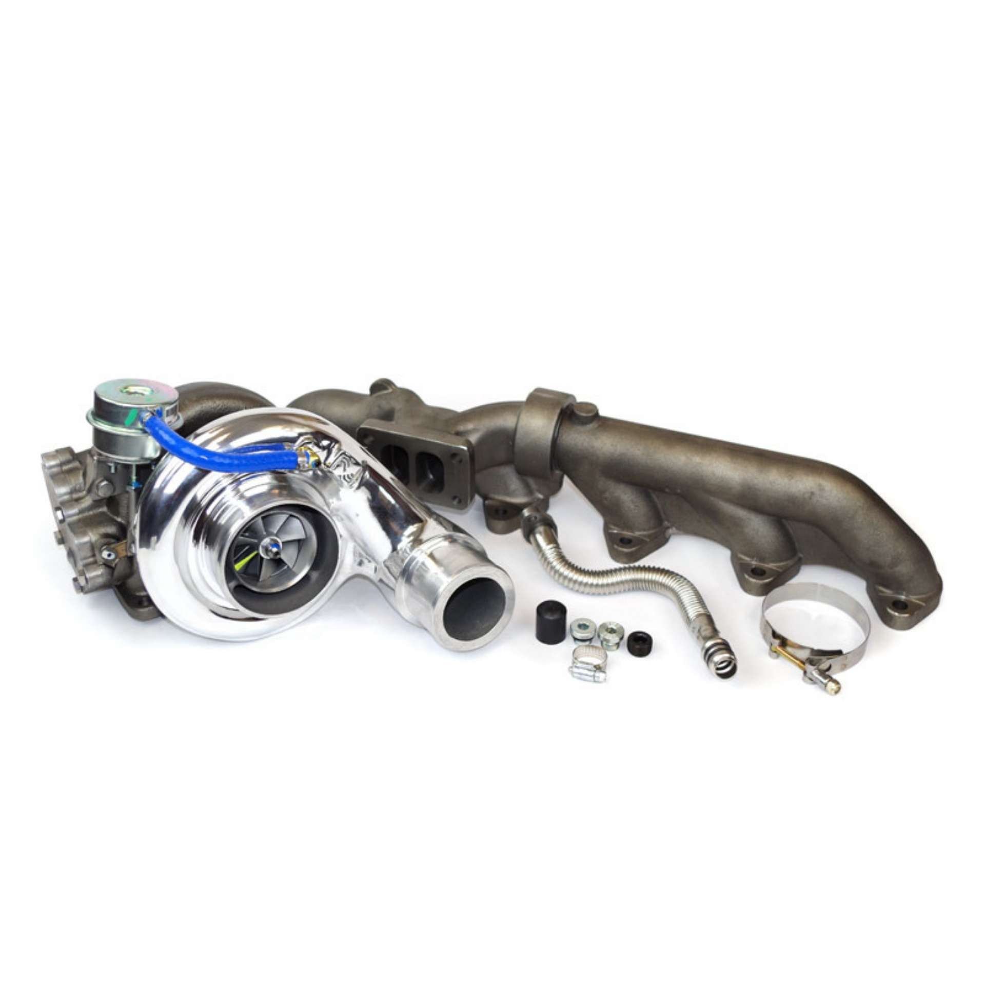 Picture of Industrial Injection 07-5-09 Dodge 6-7L Cummins Silver Bullet 64mm Turbo Kit