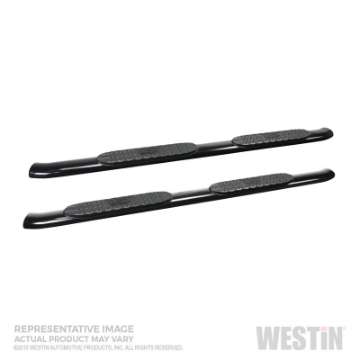 Picture of Westin 19-20 Chevrolet-GMC Silverado-Sierra 1500 Double Cab PRO TRAXX 4 Oval Nerf Step Bars - Black