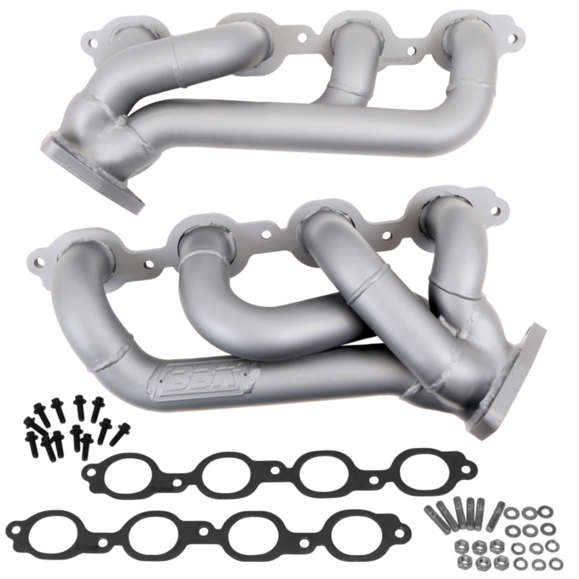 Picture of BBK 14-18 GM Truck 5-3-6-2 1 3-4in Shorty Tuned Length Headers - Titanium Ceramic