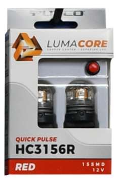 Picture of Putco LumaCore 3156 Red - Pair x3 Strobe w- Bright Stop