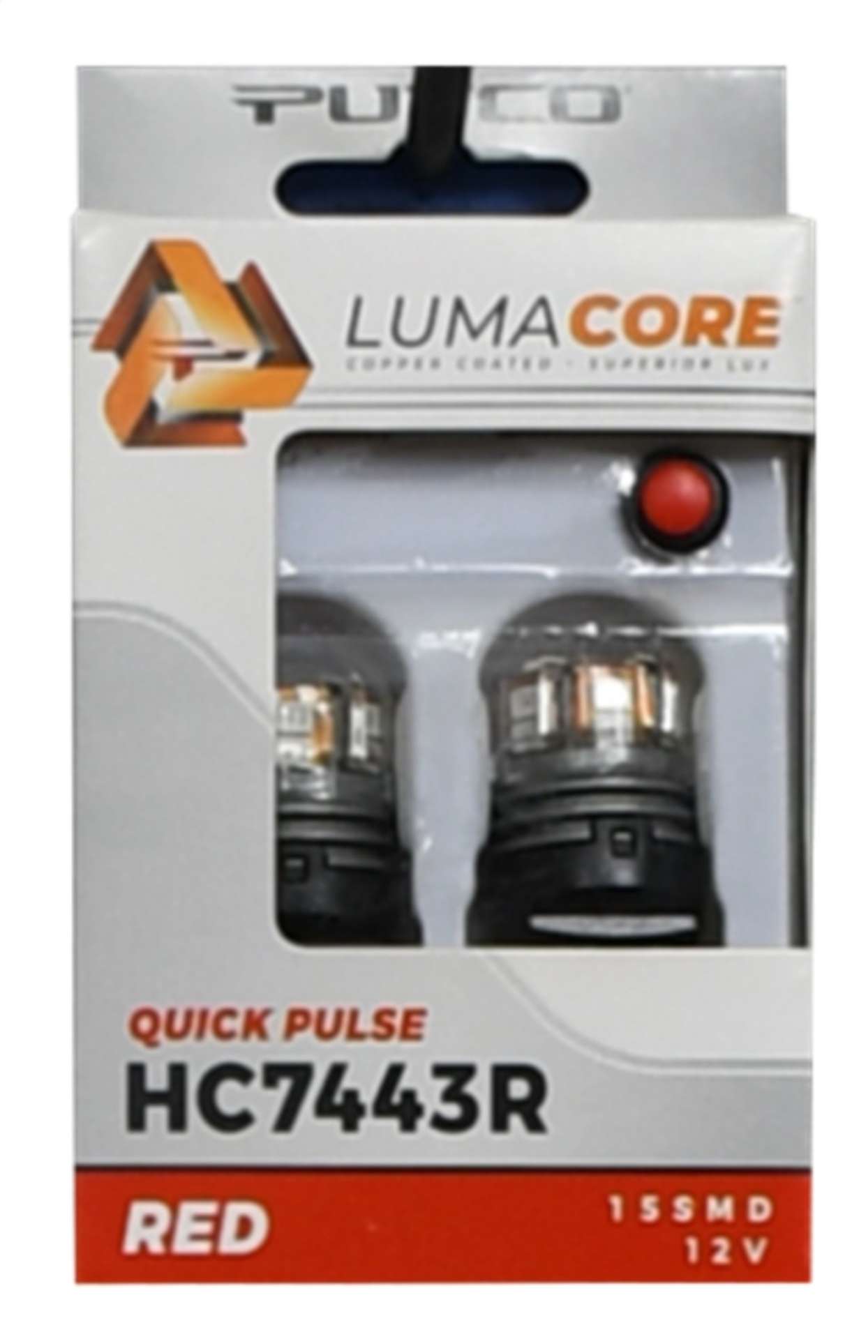 Picture of Putco LumaCore 7443 Red - Pair x3 Strobe w- Bright Stop