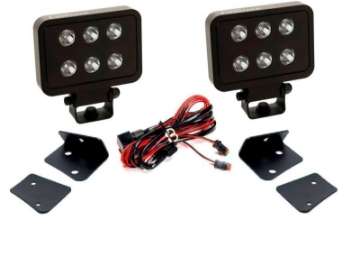 Picture of Putco 07-18 Jeep Wrangler JK - Qty 2 Luminix 4in Blocks w- Window brackets Luminix Jeep LED Kits