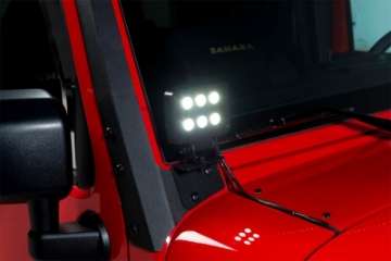 Picture of Putco 07-18 Jeep Wrangler JK - Qty 2 Luminix 4in Blocks w- Window brackets Luminix Jeep LED Kits