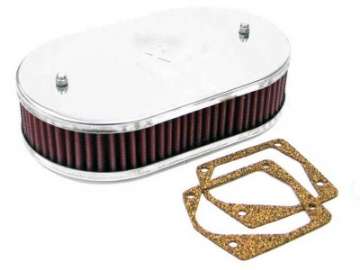 Picture of K&N Custom Racing Assembly Bolt On Oval 6-8 Air Filter 2-188in Height 5-125 ID 3-156in Flange