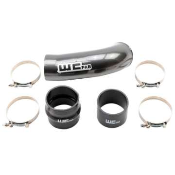 Picture of Wehrli 2020-2024 Chevrolet 6-6L L5P Duramax 4in Intake Pipe Use w-OEM Air Box - Gloss Black