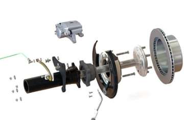 Picture of Pedders 05-20 Toyota Tacoma Rear Brake Conversion Kit w- 6 Lug Rear