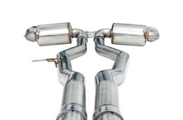 Picture of AWE 2020 Toyota Supra A90 Non-Resonated Touring Edition Exhaust - 5in Chrome Silver Tips