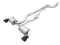 Picture of AWE 2020 Toyota Supra A90 Resonated Touring Edition Exhaust - 5in Diamond Black Tips