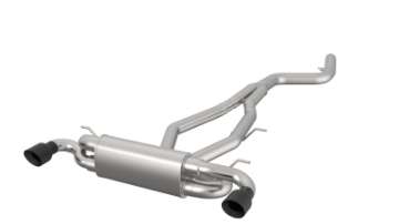 Picture of Kooks 2020 Toyota Supra 3-5in x 3in SS Catback Exhaust w-Black Tips