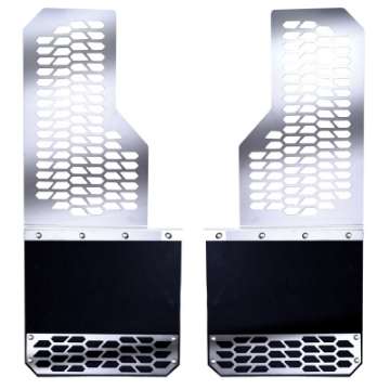 Picture of Putco 17-20 Ford SuperDuty - Set of 2 Excl Dually Rear Mud Skins - Polished SS w- Hex Shield