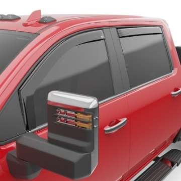 Picture of EGR 2019 Chevy 1500 Crew Cab In-Channel Window Visors - Dark Smoke