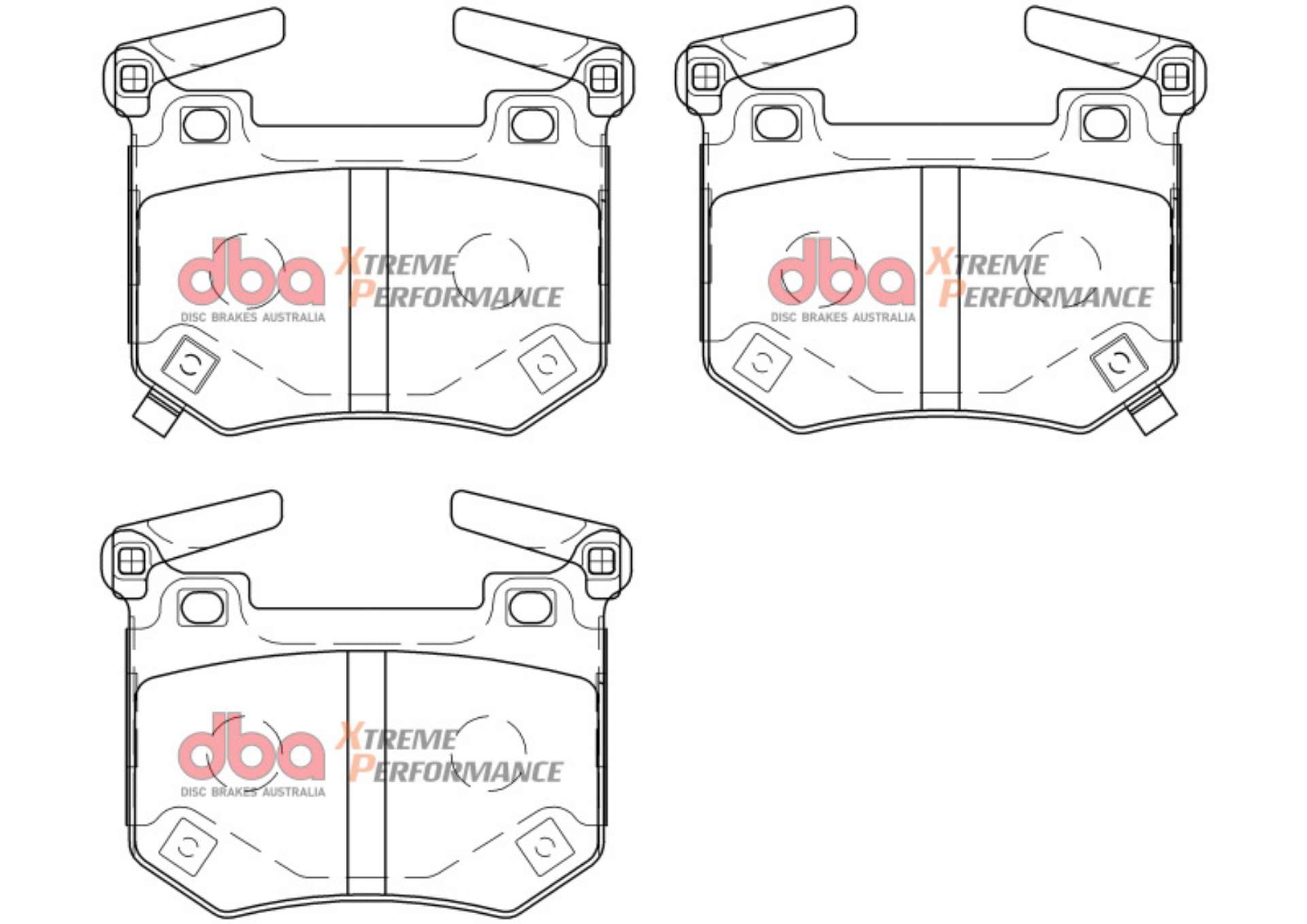 Picture of DBA 2018+ Kia Stinger V6 Twin Turbo XP Performance Rear Brake Pads