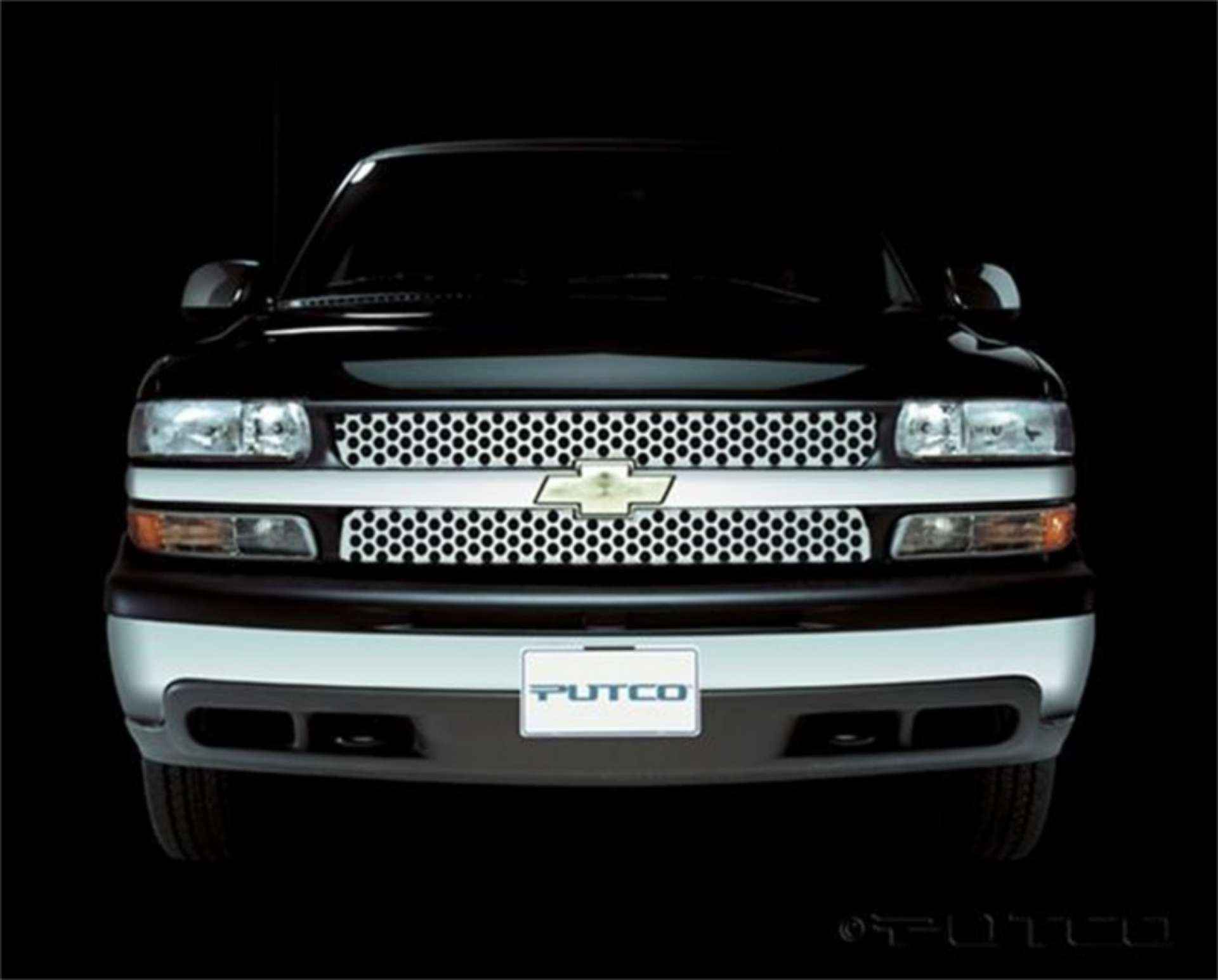 Picture of Putco 01-02 Chevrolet Silverado LD Punch Stainless Steel Grilles