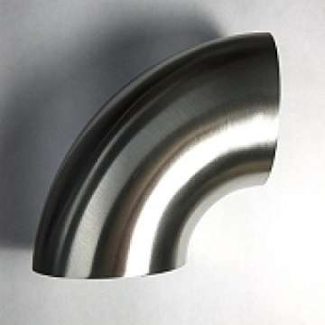 Picture of Stainless Bros 2-25in SS304 90 Degree Elbow 1D - 2-25in CLR  - 16GA - -065in - No Leg Mandrel Bend