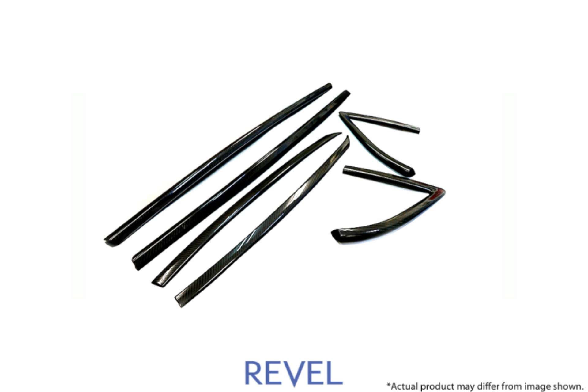 Picture of Revel GT Dry Carbon Door Window Moulding Cover 2020 Toyota GR Supra - 6 Pieces