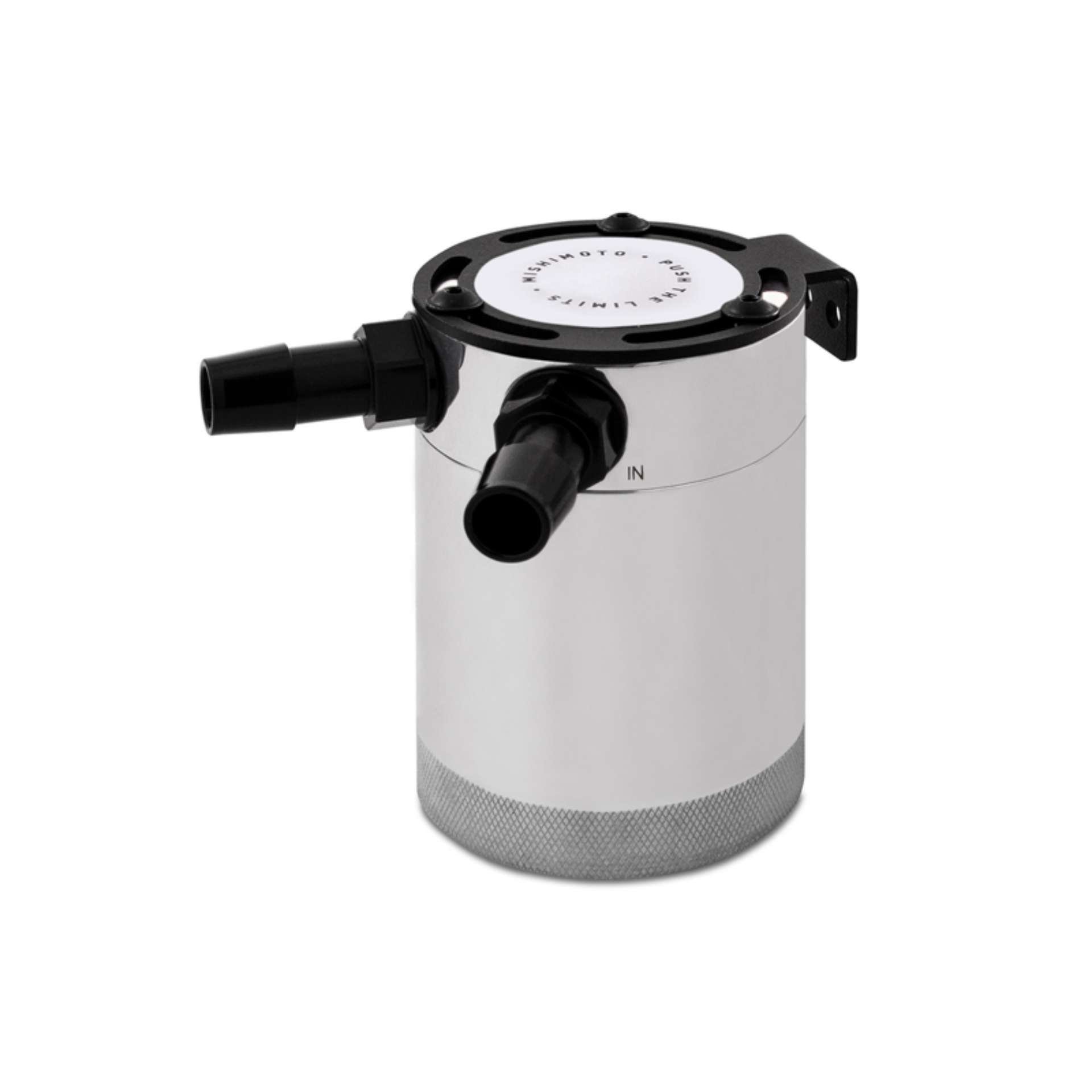 Picture of Mishimoto Compact Baffled Oil Catch Can - 2-Port - Polished