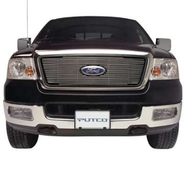 Picture of Putco 04-08 Ford F-150 Shadow Billet Bar Grille w- Logo CutOut 6-pcs - Does not Cover Bumper