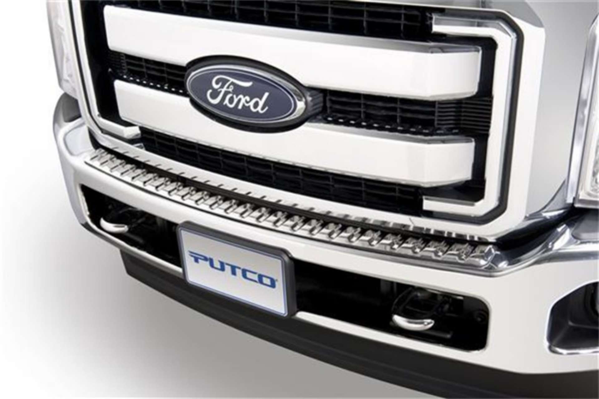 Picture of Putco 11-16 Ford SuperDuty - Front Bumper Cover Stainless Steel Bumper Covers