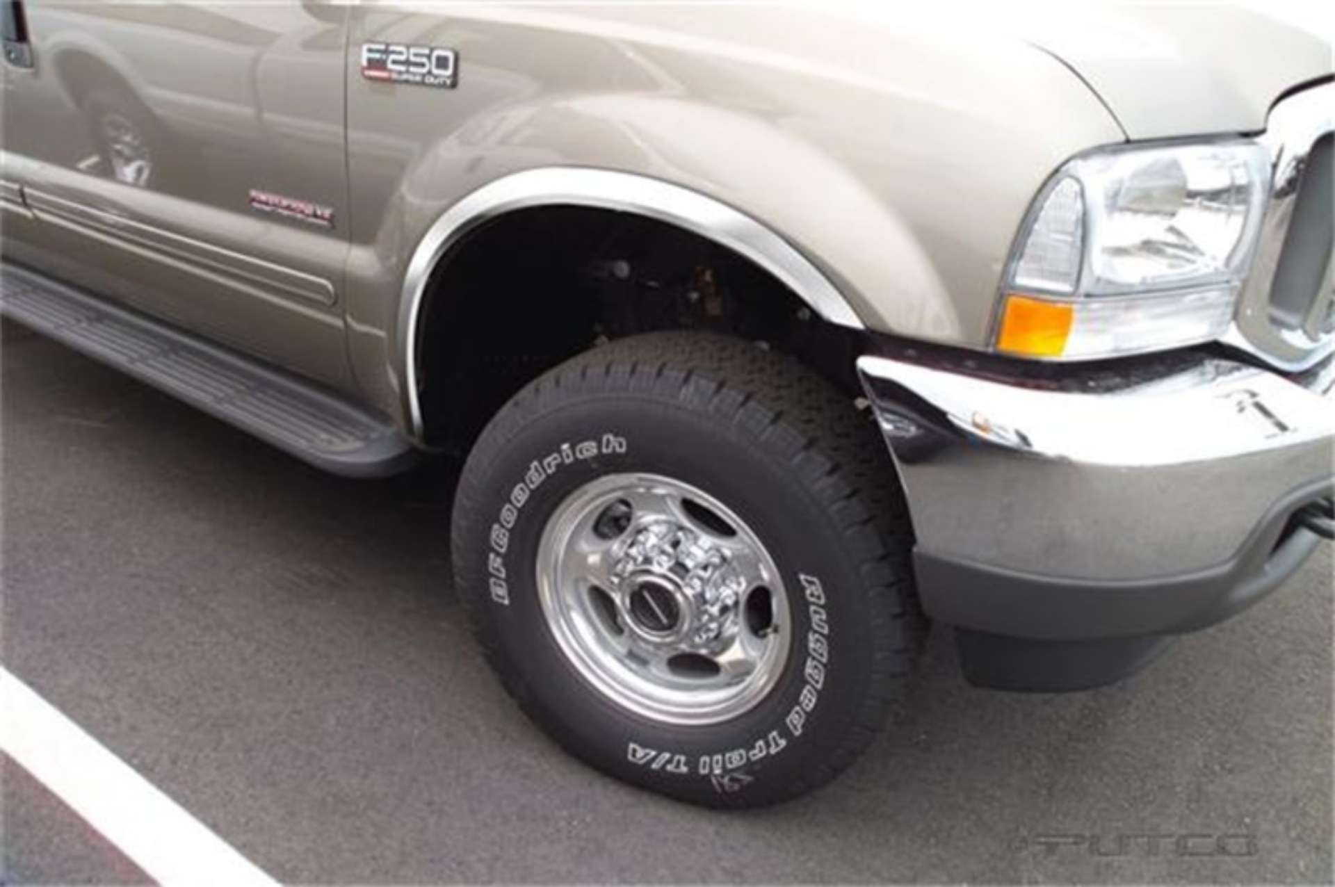 Picture of Putco 99-07 Ford SuperDuty Pickup - Full Stainless Steel Fender Trim