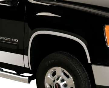 Picture of Putco 17-20 Ford SuperDuty w-o Factory Flares - 2in Wide Stainless Steel Fender Trim