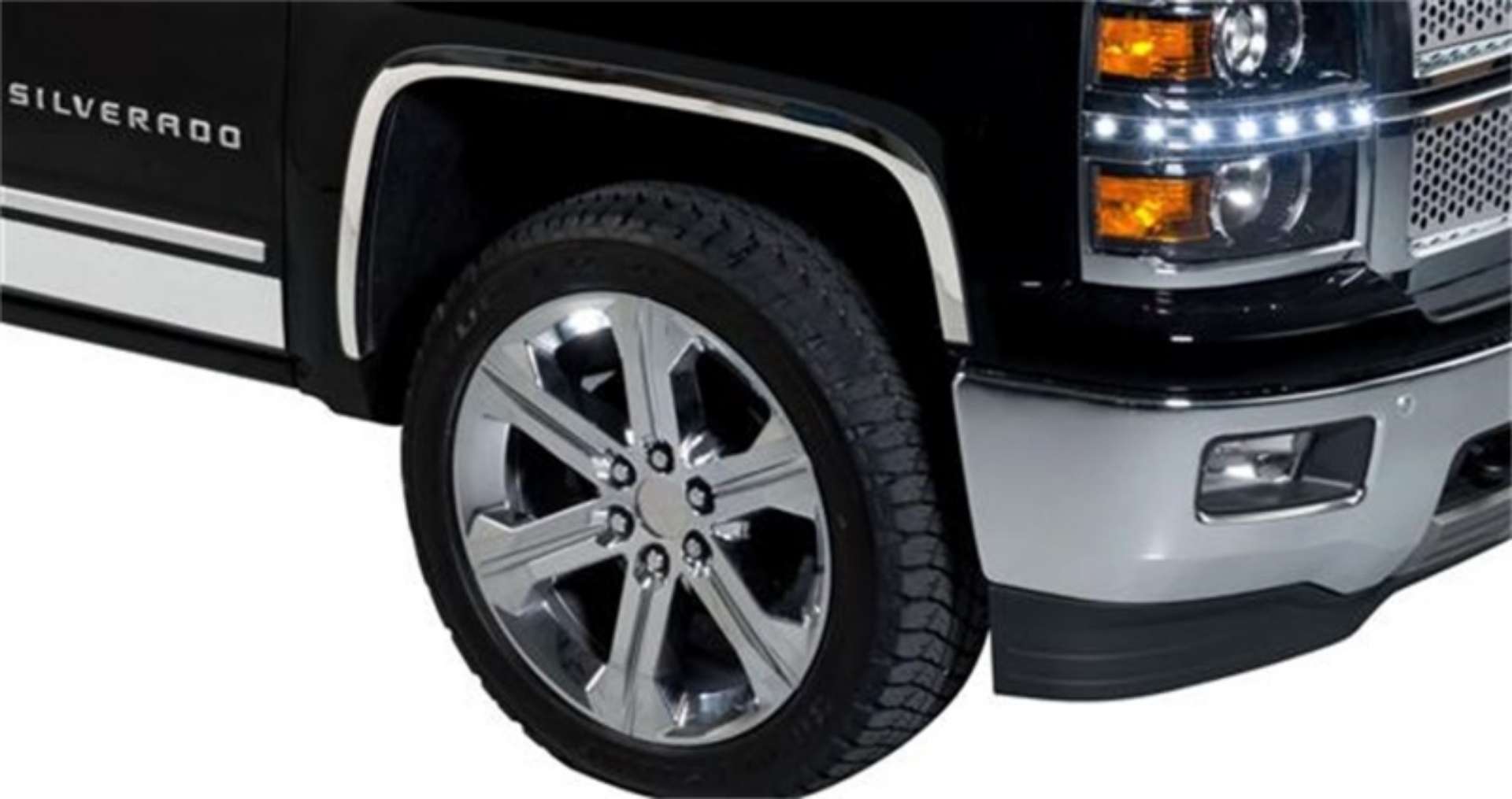 Picture of Putco 14-15 Chevy Silverado LD - Full Stainless Steel Fender Trim