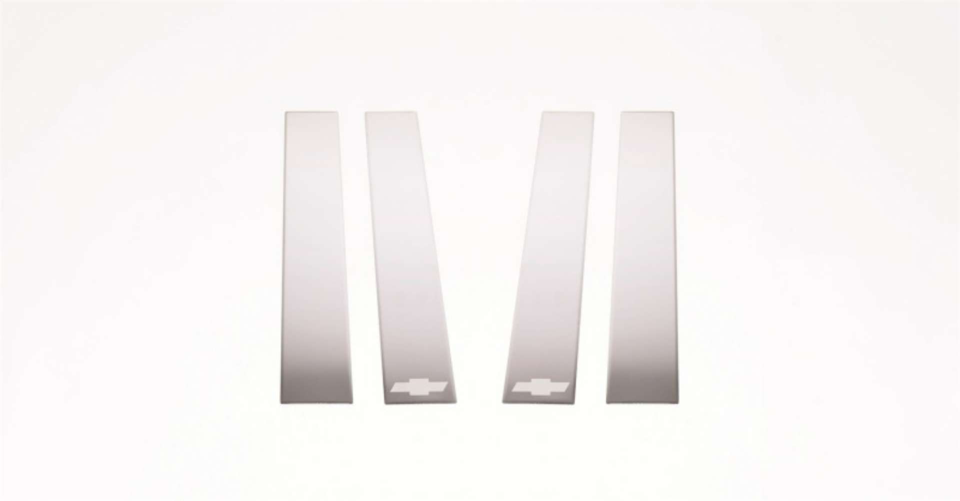 Picture of Putco 14-14 Chevrolet Silverado HD - Crew Cab - 4pcs Stainless Steel Pillar Posts Classic