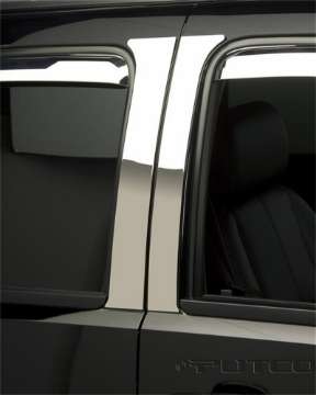 Picture of Putco 14-14 Chevrolet Silverado HD - Ext Cab - 4pcs Stainless Steel Pillar Posts Classic