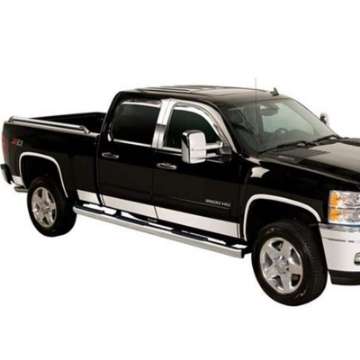 Picture of Putco 07-13 Silverado Reg Cab 8ft Long Box - 6in Wide - 12pcs Stainless Steel Rocker Panels