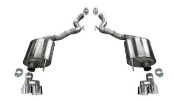 Picture of Corsa 2018-2023 Ford Mustang GT Convertible Sport Axle-Back Exhaust w- 4in Tips