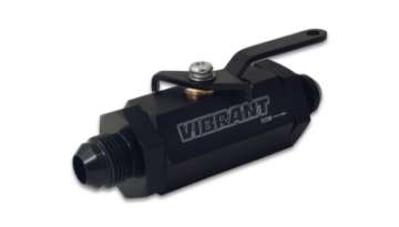 Picture of Vibrant -8AN to -8AN Male Shut Off Valve - Black