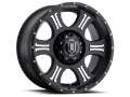 Picture of ICON Shield 20x9 5x150 16mm Offset 5-625in BS 110-1mm Bore Satin Black-Machined Wheel