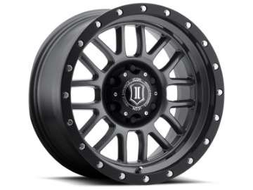 Picture of ICON Alpha 17x8-5 6x135 6mm Offset 5in BS 87-1mm Bore Gun Metal Wheel