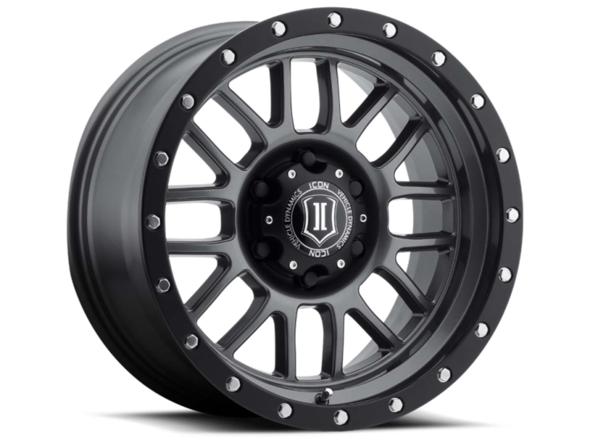 Picture of ICON Alpha 17x8-5 6x5-5 0mm Offset 4-75in BS 106-1mm Bore Gun Metal Wheel