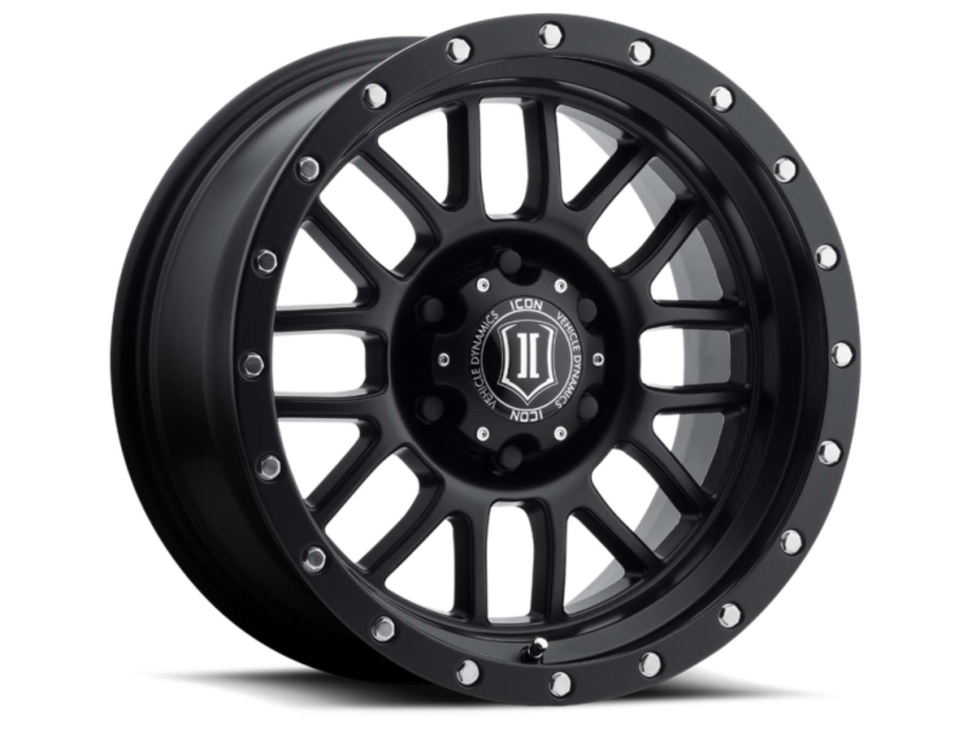 Picture of ICON Alpha 17x8-5 6x5-5 0mm Offset 4-75in BS 106-1mm Bore Satin Black Wheel