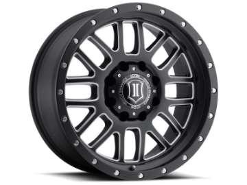 Picture of ICON Alpha 20x9 6x135 16mm Offset 5-625in BS 87-1mm Bore Satin Black-Milled Windows Wheel