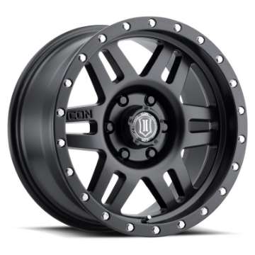 Picture of ICON Six Speed 17x8-5 6x5-5 25mm Offset 5-75in BS 108-1mm Bore Satin Black Wheel