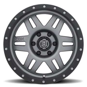 Picture of ICON Six Speed 17x8-5 6x5-5 25mm Offset 5-75in BS 108-1mm Bore Titanium Wheel