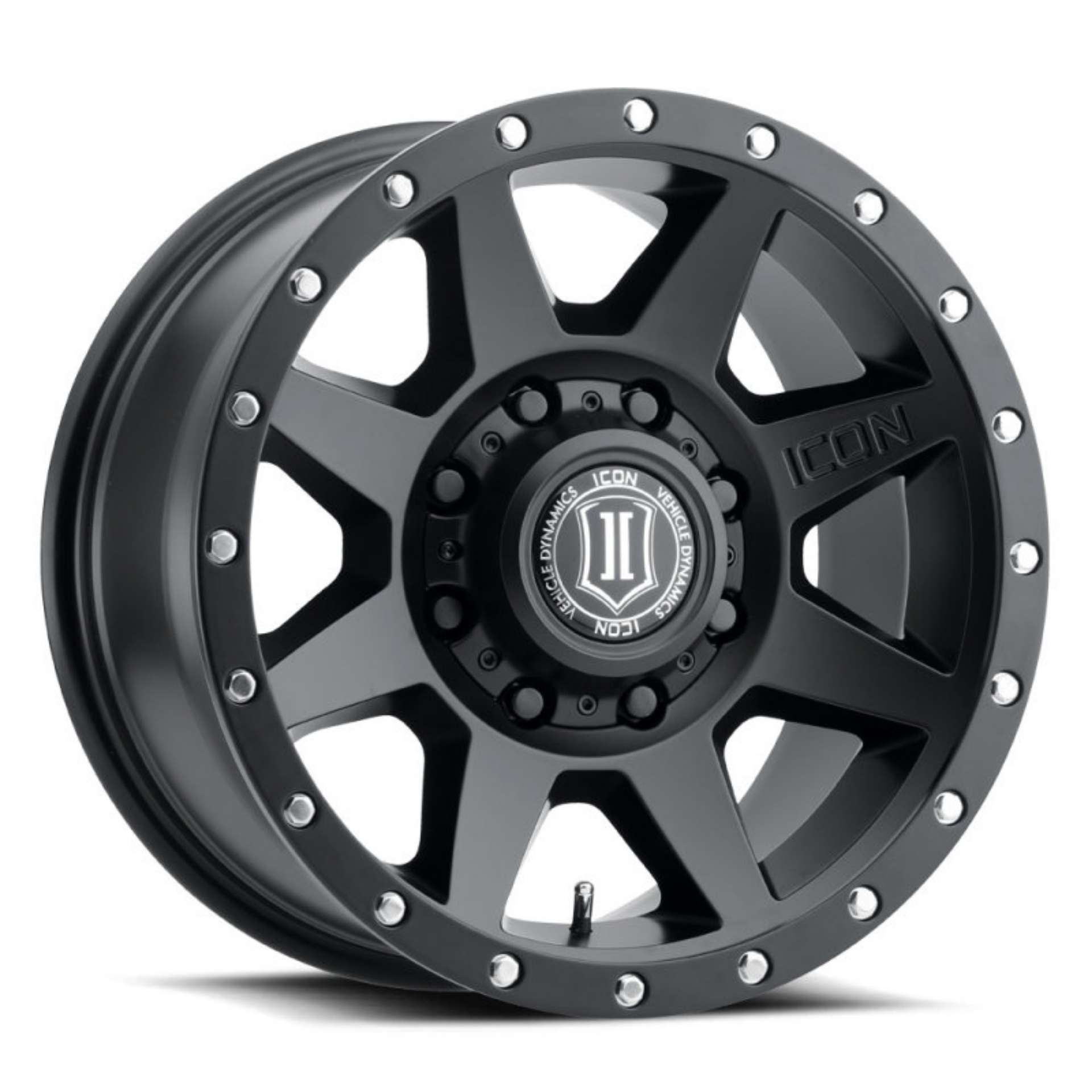 Picture of ICON Rebound 17x8-5 8x6-5 13mm Offset 5-25in BS 121-4mm Bore Satin Black Wheel