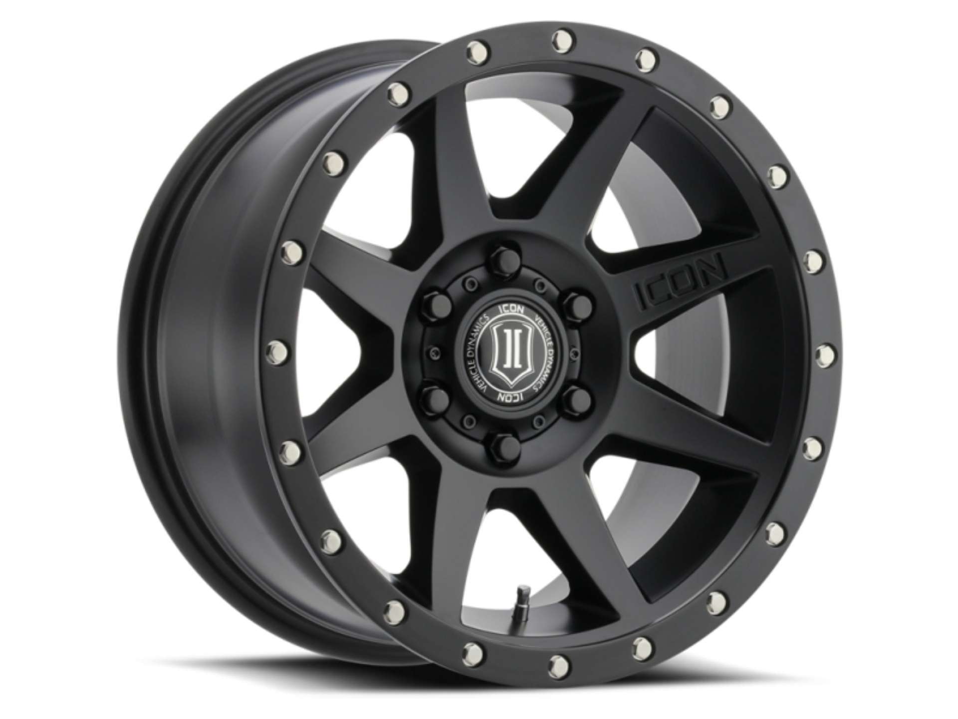 Picture of ICON Rebound 17x8-5 6x120 0mm Offset 4-75in BS 67mm Bore Satin Black Wheel