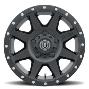 Picture of ICON Rebound 18x9 5x150 25mm Offset 6in BS 110-1mm Bore Satin Black Wheel