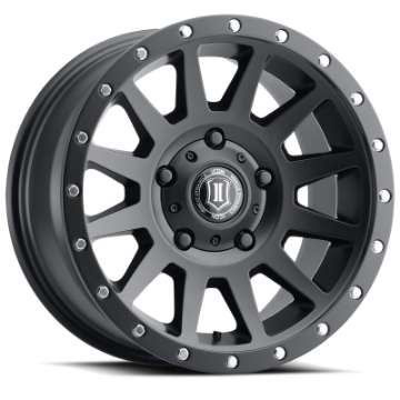 Picture of ICON Compression 17x8-5 5x150 25mm Offset 5-75in BS 110-1mm Bore Satin Black Wheel