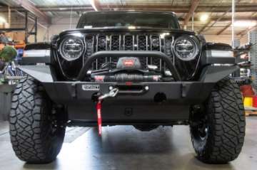 Picture of ICON 2018+ Jeep Wrangler JL - 2020+ JT Front Impact Bumper Full Width Wings