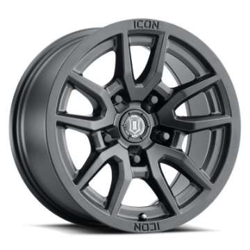 Picture of ICON Vector 5 17x8-5 5x150 25mm Offset 5-75in BS 110-1mm Bore Satin Black Wheel