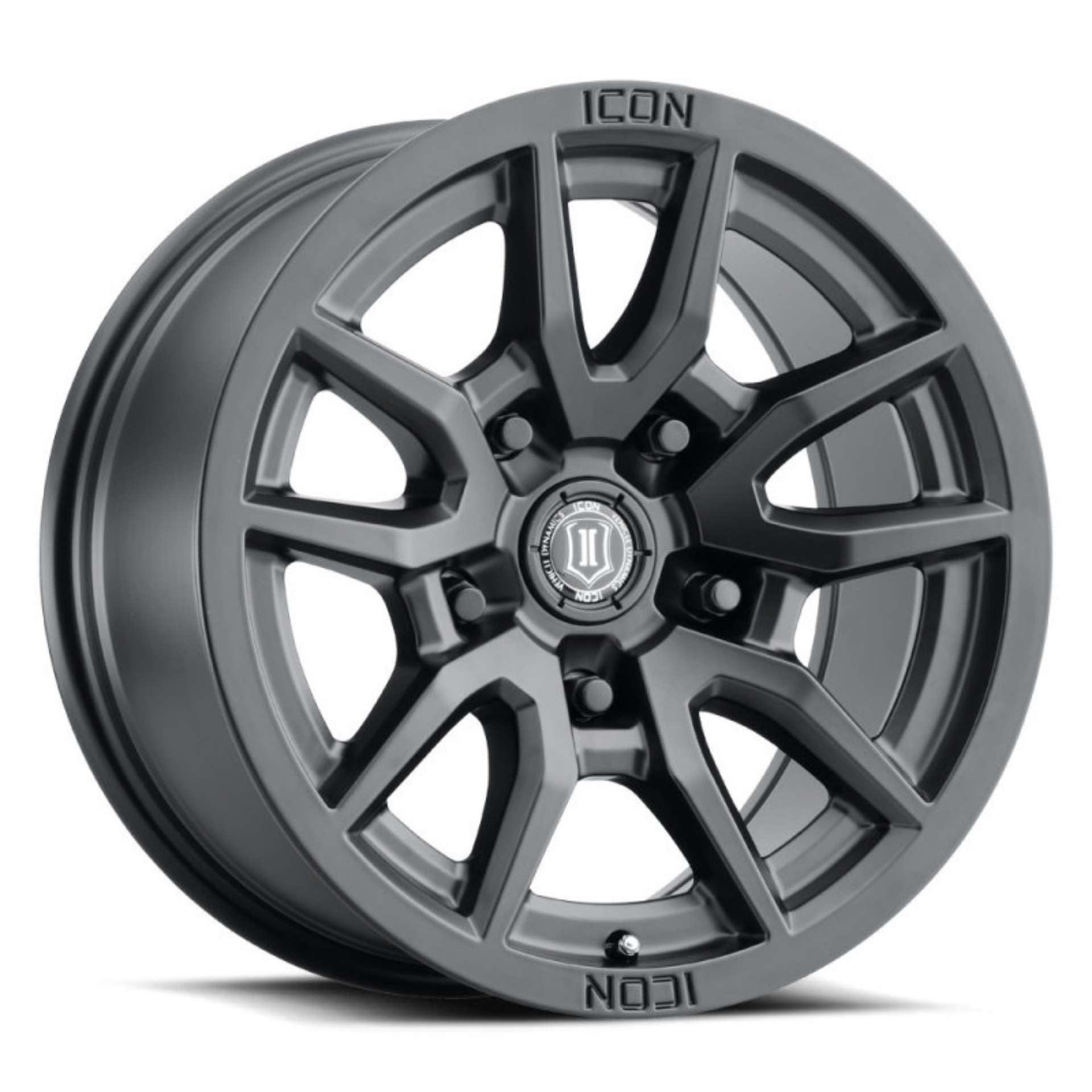 Picture of ICON Vector 5 17x8-5 5x5 -6mm Offset 4-5in BS 71-5mm Bore Satin Black Wheel