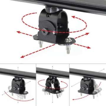 Picture of Go Rhino Adjustable Multi-Axis Mounting Kit for SRM Rack
