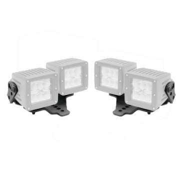 Picture of Go Rhino 18-20 Jeep Wrangler JL-JLU-Gladiator JT Light Mount - Two 3in Cubes