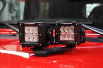 Picture of Go Rhino 18-20 Jeep Wrangler JL-JLU-Gladiator JT Light Mount - Two 3in Cubes