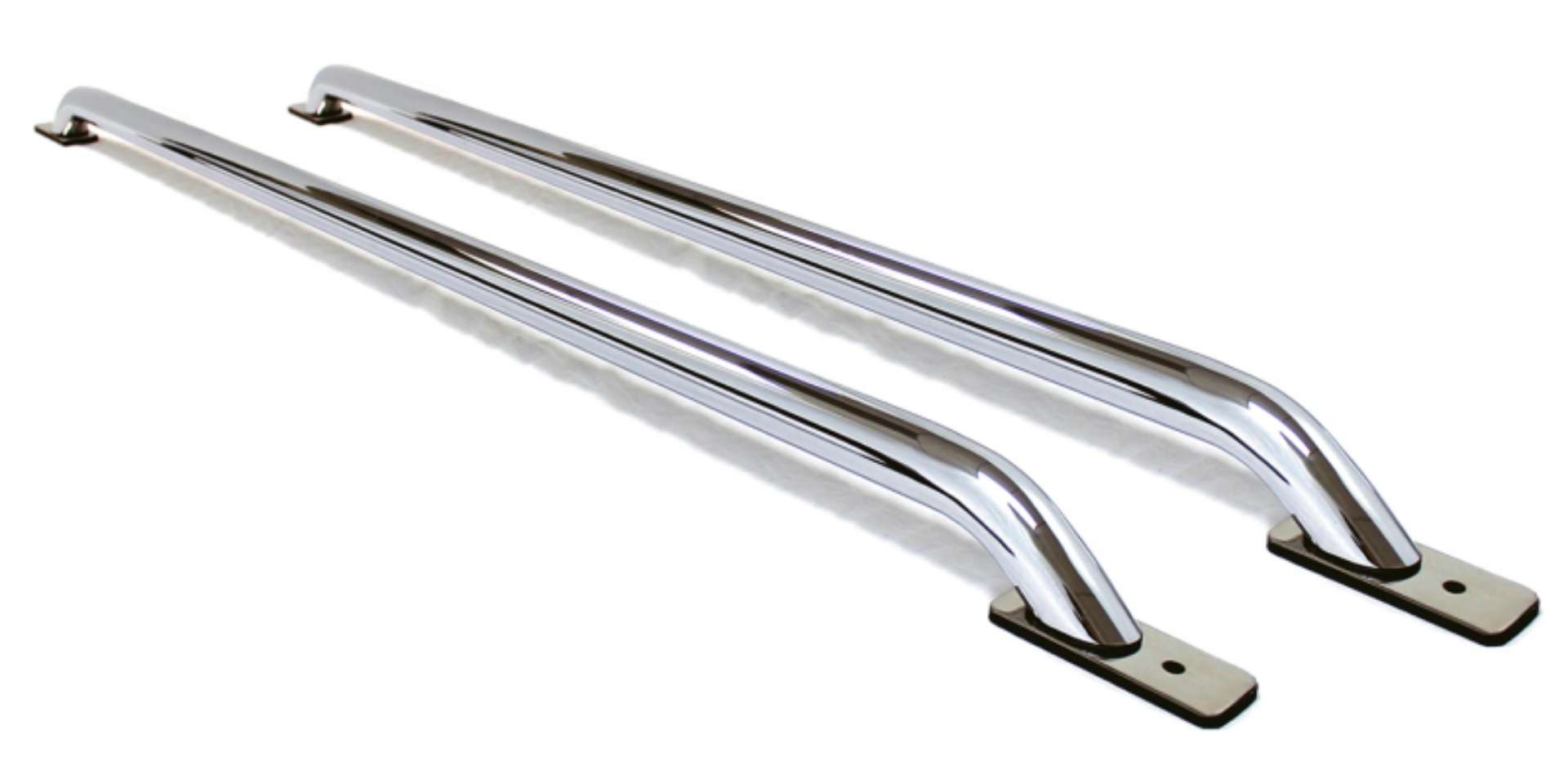 Picture of Go Rhino 14-18 Chevrolet Silverado 1500 & 2019 LTD Classic Stake Pocket Bed Rails - Chrome