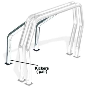 Picture of Go Rhino RHINO Bed Bar - Kickers - Stainless