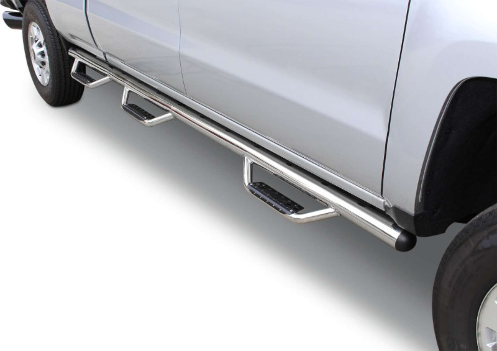 Picture of Go Rhino 07-13 Chevrolet Silverado 1500 Dominator D3-1 Piece SideSteps - W2W - SS